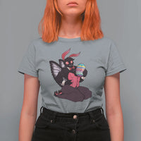 Sexy Easter Bunny Mothman T Shirt For Women Cryptid Humor Gift