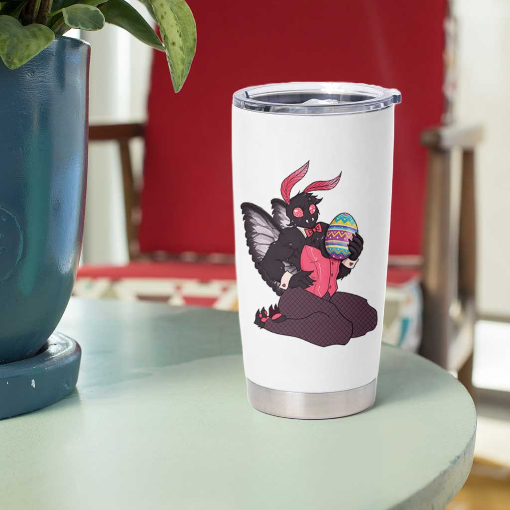 Sexy Easter Bunny Mothman Tumbler Cup Cryptid Humor Gift
