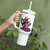 Sexy Easter Bunny Mothman Tumbler With Handle Cryptid Humor Gift
