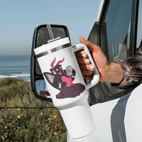 Sexy Easter Bunny Mothman Tumbler With Handle Cryptid Humor Gift