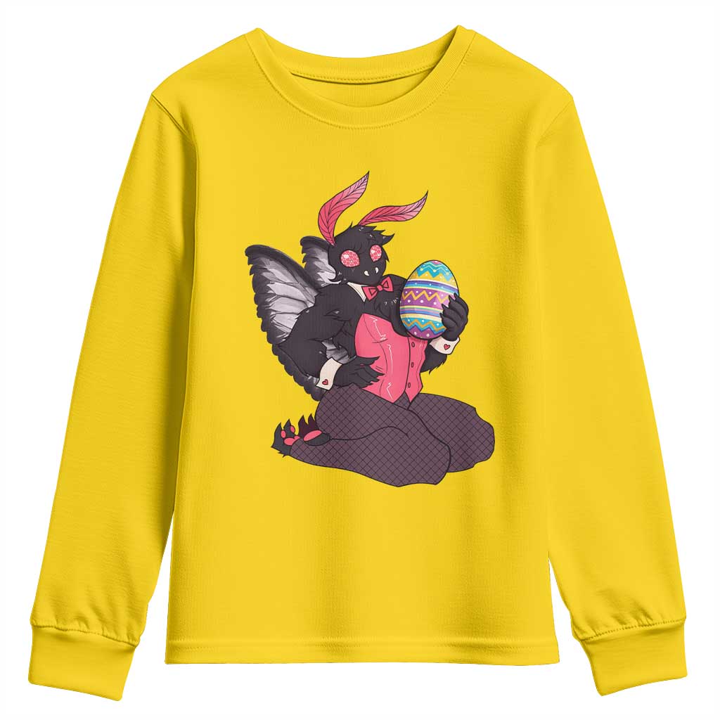Sexy Easter Bunny Mothman Youth Sweatshirt Cryptid Humor Gift