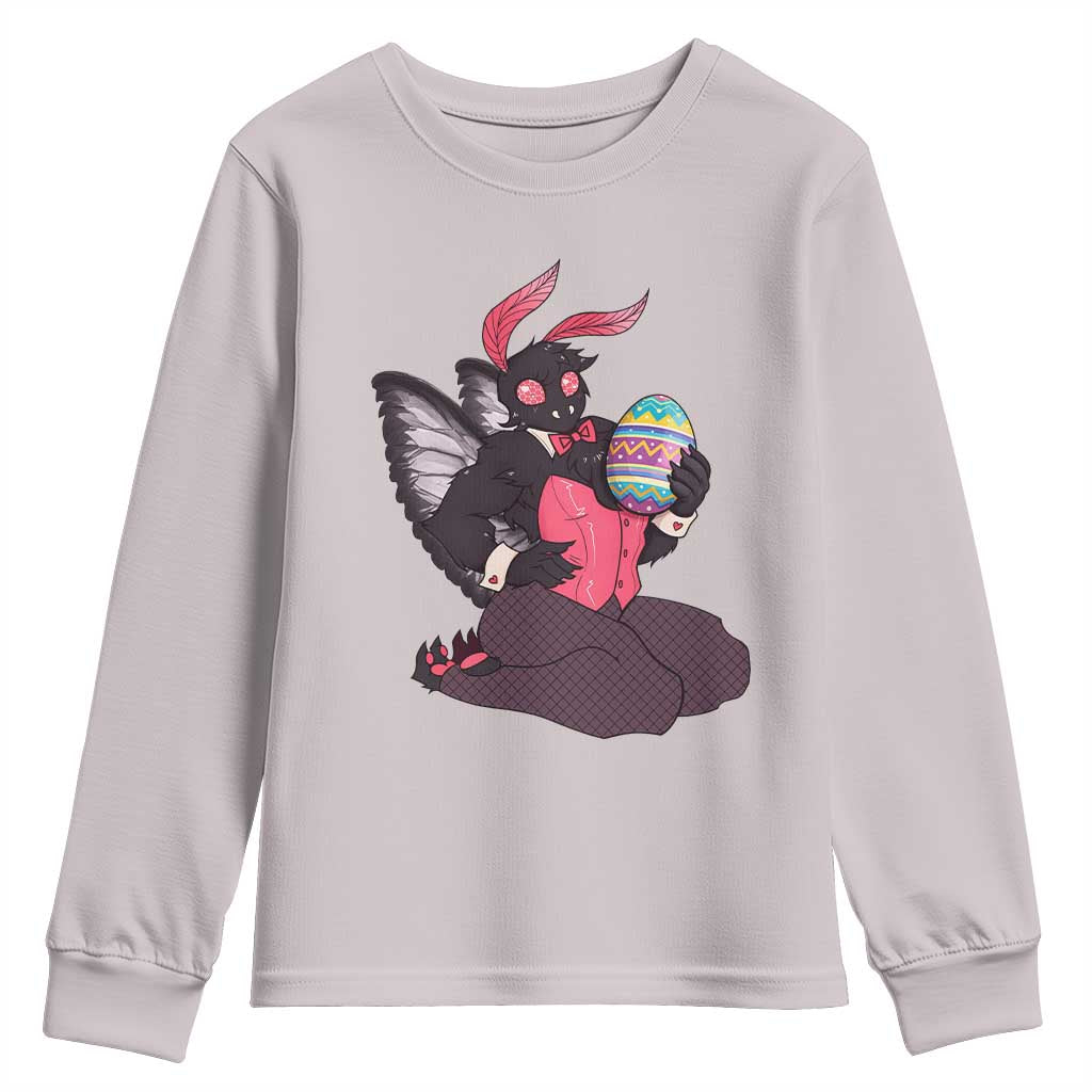 Sexy Easter Bunny Mothman Youth Sweatshirt Cryptid Humor Gift