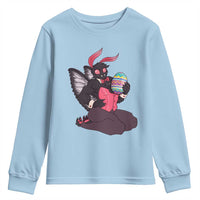 Sexy Easter Bunny Mothman Youth Sweatshirt Cryptid Humor Gift