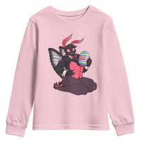 Sexy Easter Bunny Mothman Youth Sweatshirt Cryptid Humor Gift
