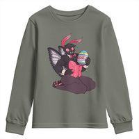 Sexy Easter Bunny Mothman Youth Sweatshirt Cryptid Humor Gift