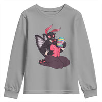 Sexy Easter Bunny Mothman Youth Sweatshirt Cryptid Humor Gift