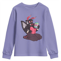 Sexy Easter Bunny Mothman Youth Sweatshirt Cryptid Humor Gift