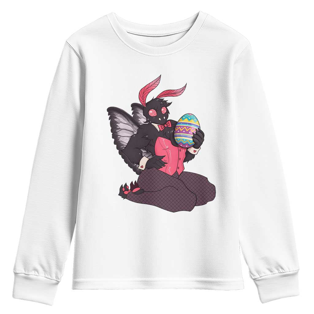 Sexy Easter Bunny Mothman Youth Sweatshirt Cryptid Humor Gift