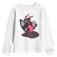 Sexy Easter Bunny Mothman Youth Sweatshirt Cryptid Humor Gift