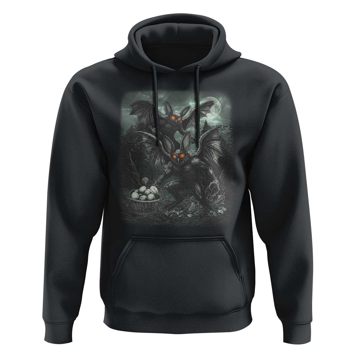 Vintage Horror Mothman Easter Hoodie Folklore Monster Lover Gift