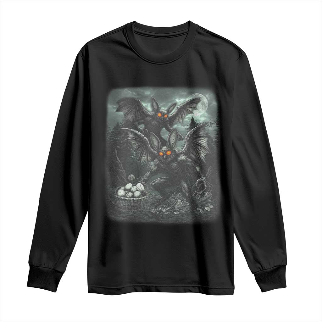 Vintage Horror Mothman Easter Long Sleeve Shirt Folklore Monster Lover Gift