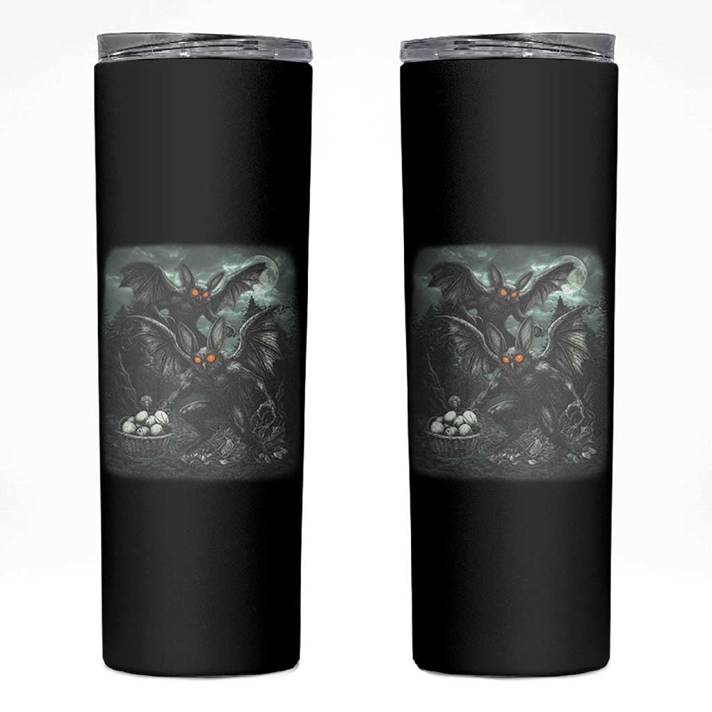 Vintage Horror Mothman Easter Skinny Tumbler Folklore Monster Lover Gift