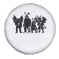Funny Easter Cryptid Squad Spare Tire Cover Bigfoot Mothman Jersey Devil Chupacabra Gift