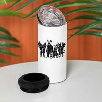 Funny Easter Cryptid Squad 4 in 1 Can Cooler Tumbler Bigfoot Mothman Jersey Devil Chupacabra Gift