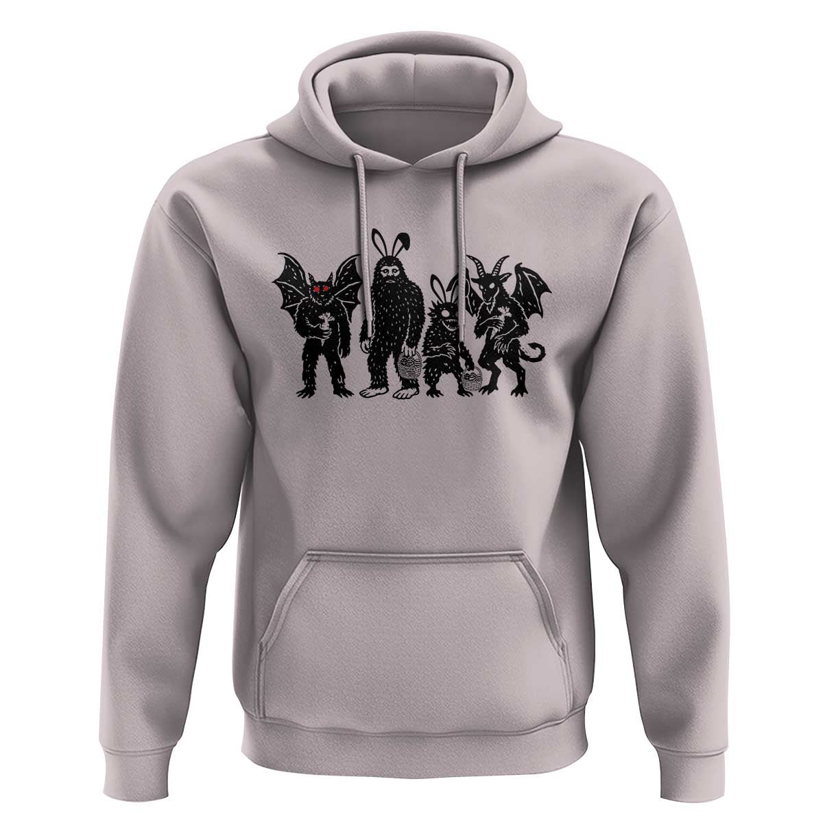Funny Easter Cryptid Squad Hoodie Bigfoot Mothman Jersey Devil Chupacabra Gift