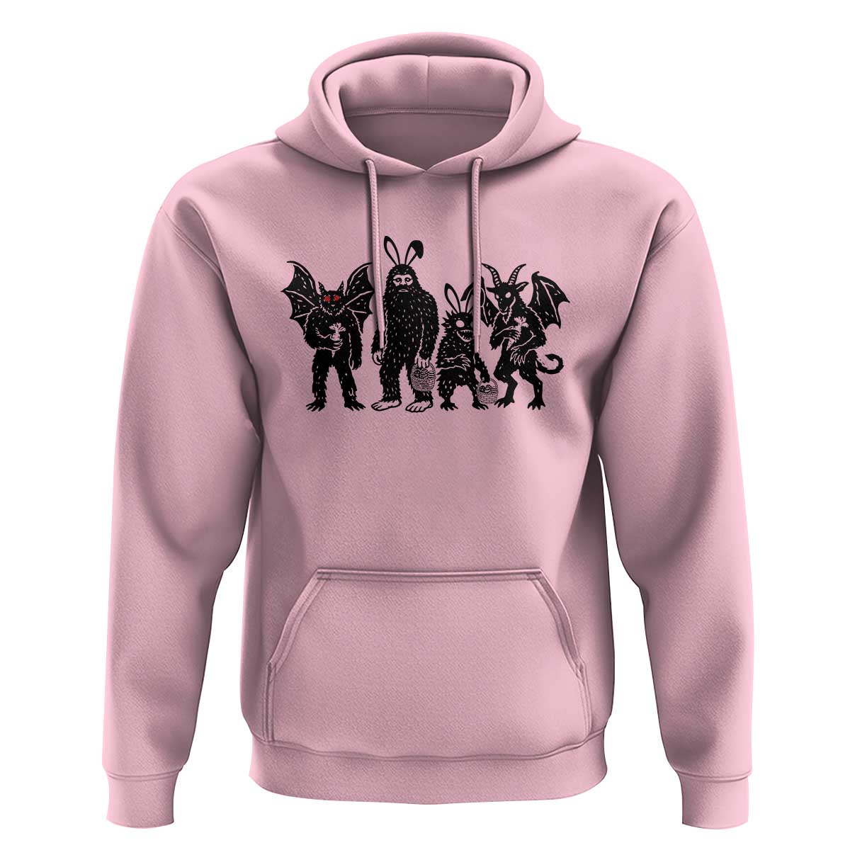 Funny Easter Cryptid Squad Hoodie Bigfoot Mothman Jersey Devil Chupacabra Gift