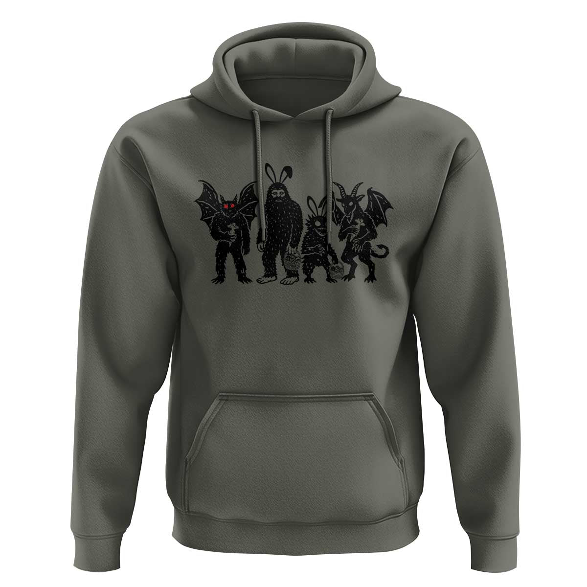 Funny Easter Cryptid Squad Hoodie Bigfoot Mothman Jersey Devil Chupacabra Gift
