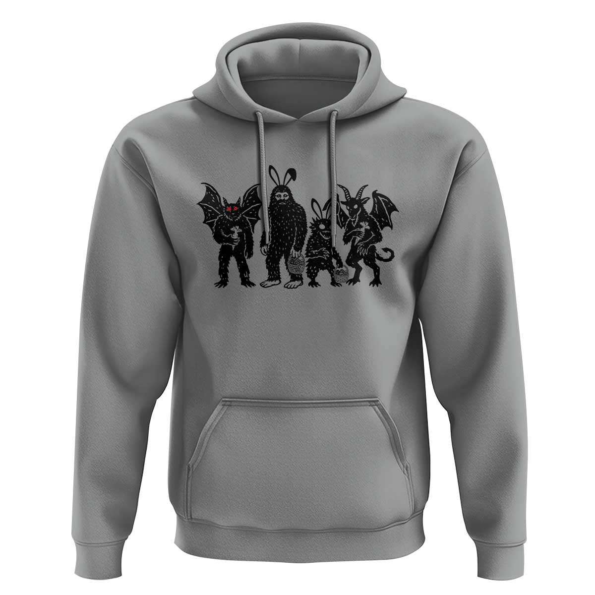 Funny Easter Cryptid Squad Hoodie Bigfoot Mothman Jersey Devil Chupacabra Gift