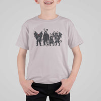 Funny Easter Cryptid Squad T Shirt For Kid Bigfoot Mothman Jersey Devil Chupacabra Gift