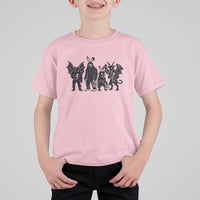 Funny Easter Cryptid Squad T Shirt For Kid Bigfoot Mothman Jersey Devil Chupacabra Gift