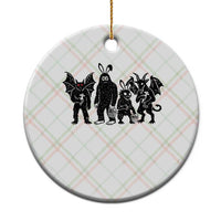 Funny Easter Cryptid Squad Ceramic Ornament Bigfoot Mothman Jersey Devil Chupacabra Gift