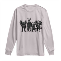 Funny Easter Cryptid Squad Long Sleeve Shirt Bigfoot Mothman Jersey Devil Chupacabra Gift