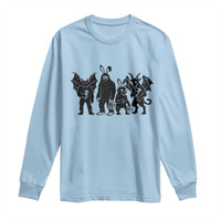 Funny Easter Cryptid Squad Long Sleeve Shirt Bigfoot Mothman Jersey Devil Chupacabra Gift