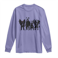 Funny Easter Cryptid Squad Long Sleeve Shirt Bigfoot Mothman Jersey Devil Chupacabra Gift