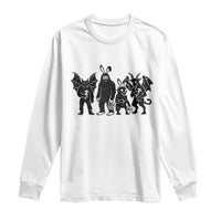 Funny Easter Cryptid Squad Long Sleeve Shirt Bigfoot Mothman Jersey Devil Chupacabra Gift