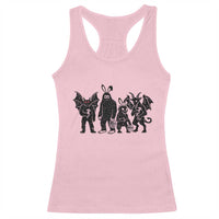 Funny Easter Cryptid Squad Racerback Tank Top Bigfoot Mothman Jersey Devil Chupacabra Gift