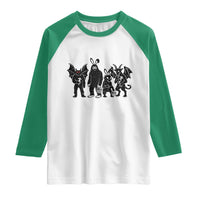 Funny Easter Cryptid Squad Raglan Shirt Bigfoot Mothman Jersey Devil Chupacabra Gift