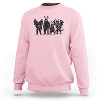 Funny Easter Cryptid Squad Sweatshirt Bigfoot Mothman Jersey Devil Chupacabra Gift