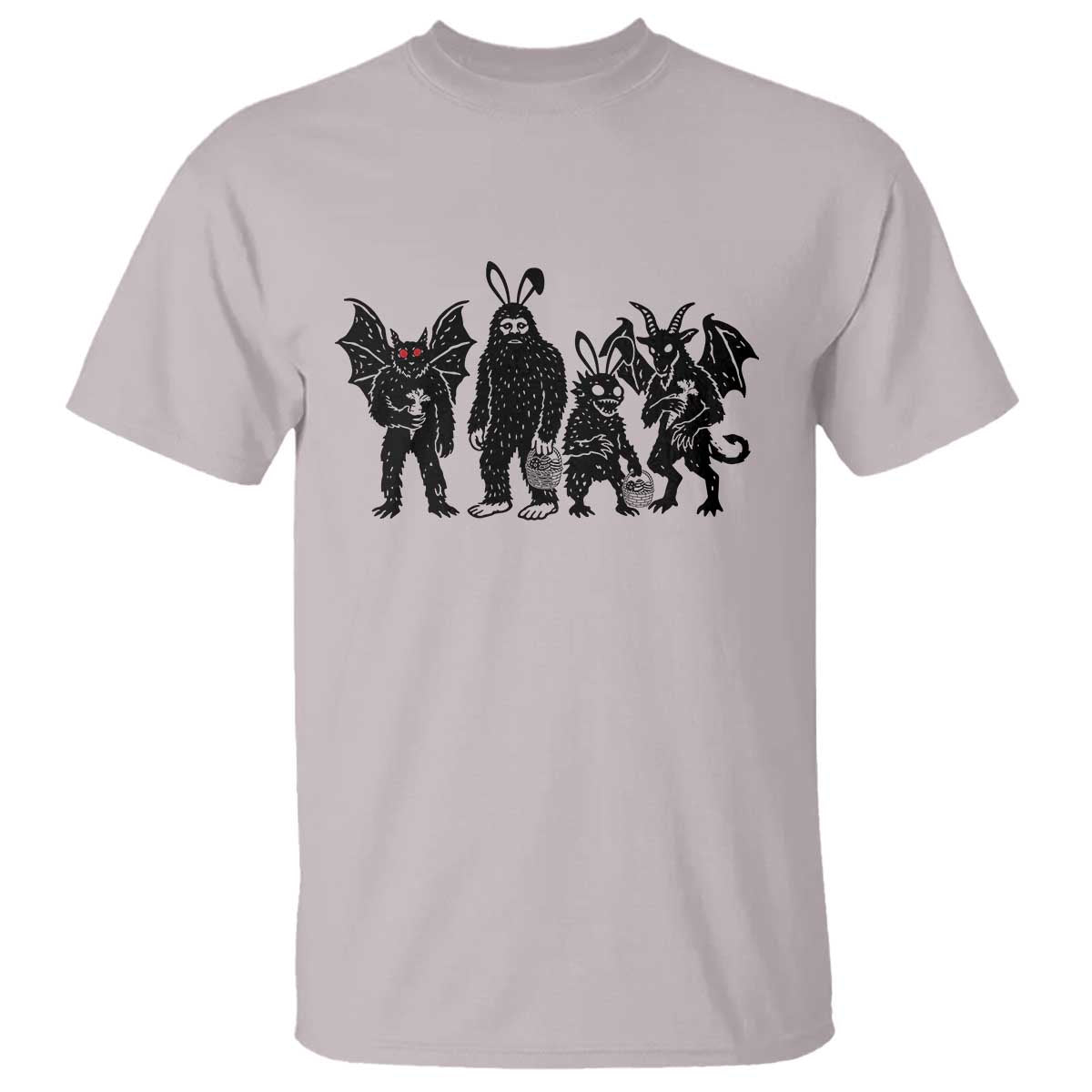 Funny Easter Cryptid Squad T Shirt Bigfoot Mothman Jersey Devil Chupacabra Gift