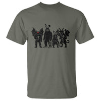 Funny Easter Cryptid Squad T Shirt Bigfoot Mothman Jersey Devil Chupacabra Gift