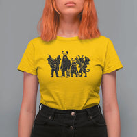 Funny Easter Cryptid Squad T Shirt For Women Bigfoot Mothman Jersey Devil Chupacabra Gift