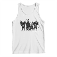 Funny Easter Cryptid Squad Tank Top Bigfoot Mothman Jersey Devil Chupacabra Gift