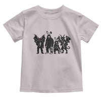 Funny Easter Cryptid Squad Toddler T Shirt Bigfoot Mothman Jersey Devil Chupacabra Gift