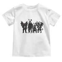 Funny Easter Cryptid Squad Toddler T Shirt Bigfoot Mothman Jersey Devil Chupacabra Gift