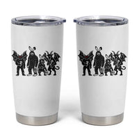 Funny Easter Cryptid Squad Tumbler Cup Bigfoot Mothman Jersey Devil Chupacabra Gift