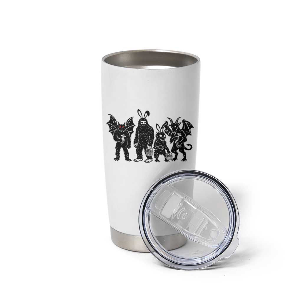 Funny Easter Cryptid Squad Tumbler Cup Bigfoot Mothman Jersey Devil Chupacabra Gift