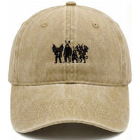Funny Easter Cryptid Squad Washed Cotton Baseball Cap Bigfoot Mothman Jersey Devil Chupacabra Gift
