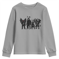 Funny Easter Cryptid Squad Youth Sweatshirt Bigfoot Mothman Jersey Devil Chupacabra Gift