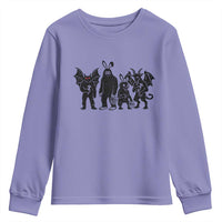 Funny Easter Cryptid Squad Youth Sweatshirt Bigfoot Mothman Jersey Devil Chupacabra Gift