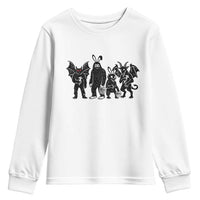 Funny Easter Cryptid Squad Youth Sweatshirt Bigfoot Mothman Jersey Devil Chupacabra Gift
