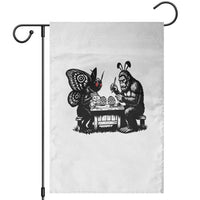 Funny Bigfoot And Mothman Egg Painting Garden Flag Cryptid Easter Gift