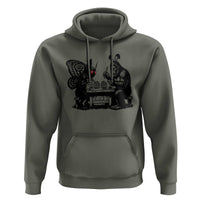 Funny Bigfoot And Mothman Egg Painting Hoodie Cryptid Easter Gift
