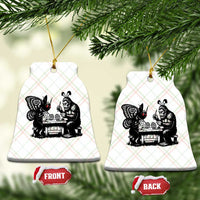 Funny Bigfoot And Mothman Egg Painting Ceramic Ornament Cryptid Easter Gift