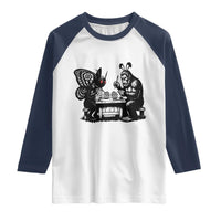 Funny Bigfoot And Mothman Egg Painting Raglan Shirt Cryptid Easter Gift