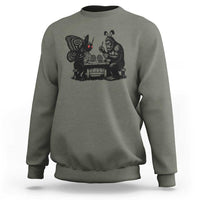 Funny Bigfoot And Mothman Egg Painting Sweatshirt Cryptid Easter Gift