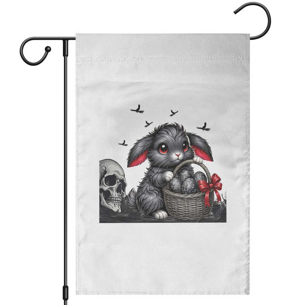 Gothic Easter Bunny Garden Flag Dark Aesthetic Rabbit Gift